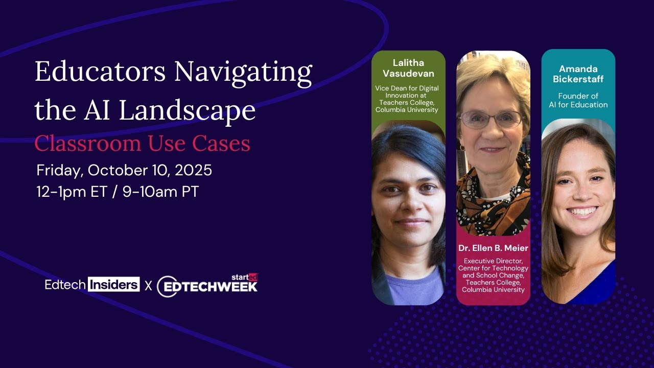 Educators Navigating the AI Landscape webinar